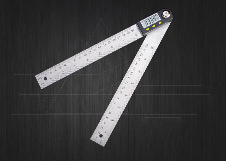 数显角度尺不锈钢电子量角器木工直角尺角度测量仪多功能万用能尺角度