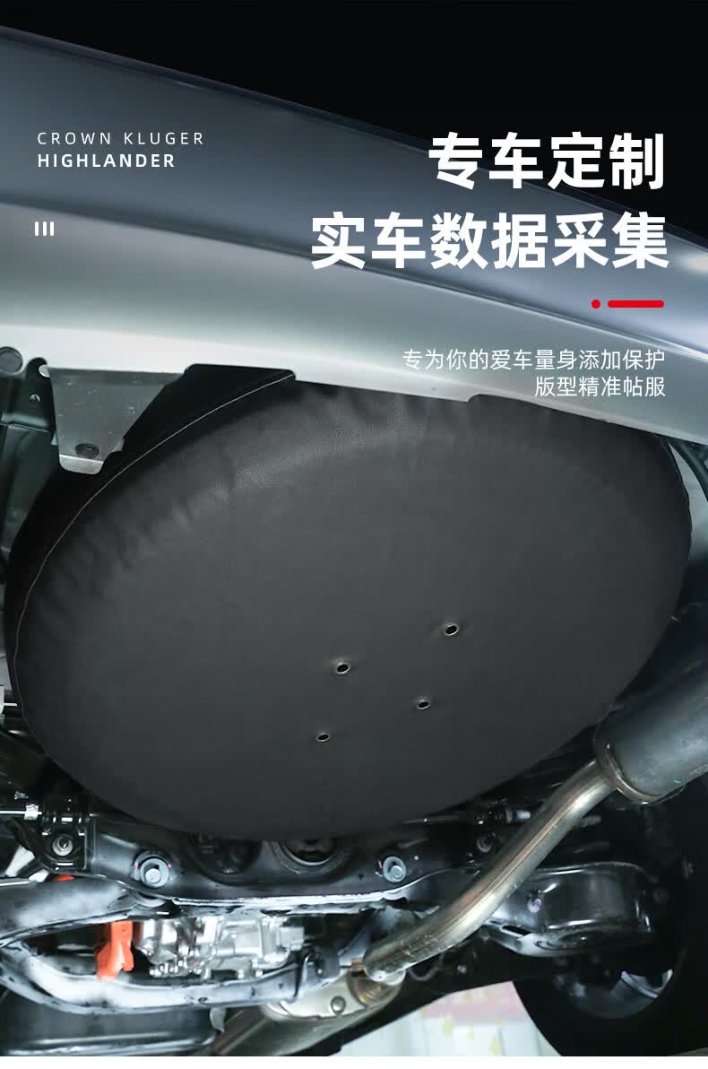 备胎罩适用2022款第四代汉兰达新丰田皇冠陆放后备胎套轮胎盖配件全新