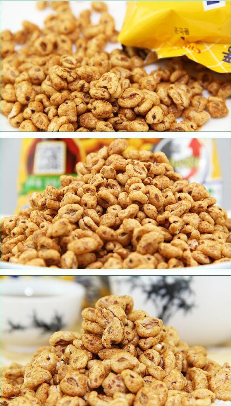 crown克丽安大麦粒爆米花韩国进口克丽安大麦粒74g膨化休闲零食爆米花