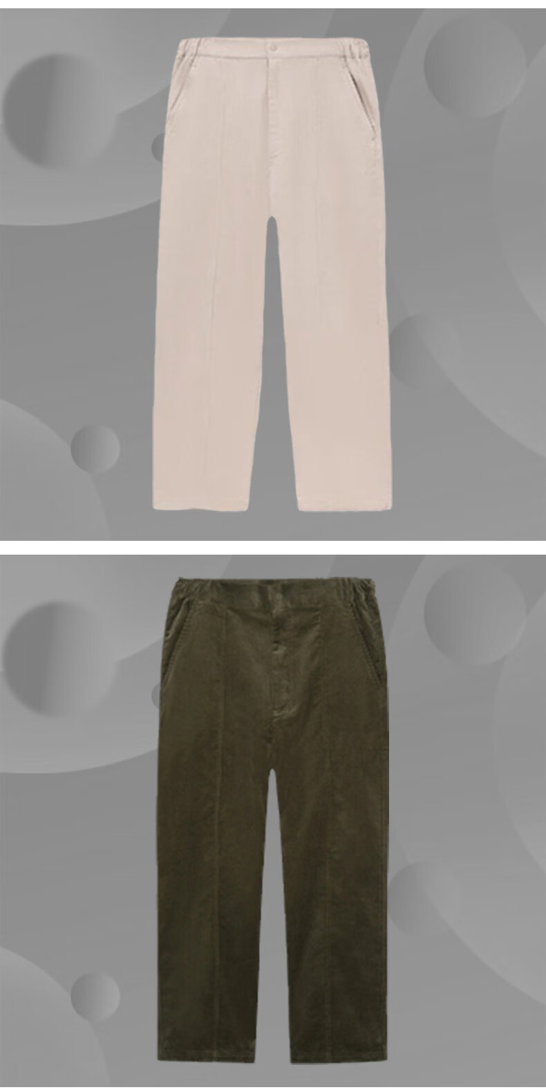 中国李宁冬季款男装休闲灯芯绒宽松功夫运动系列直筒长裤akxr5091m