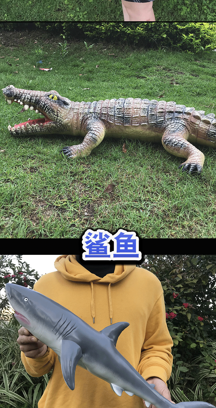 生物仿真仿真软胶恐龙儿童男孩宝宝认知玩具 48*45cm海龟-无发声-内充