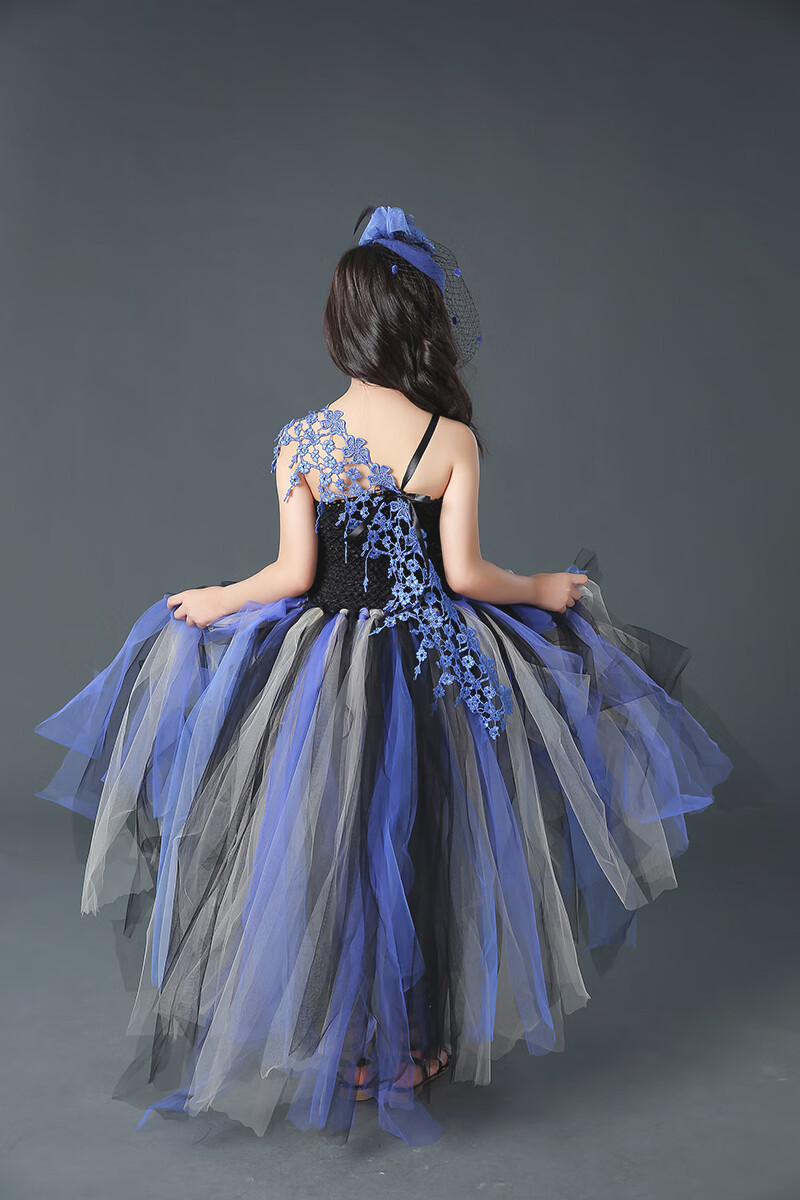 【旗舰自营】女童模特t台走秀礼服高端儿童小孩子子时装国潮森林六一