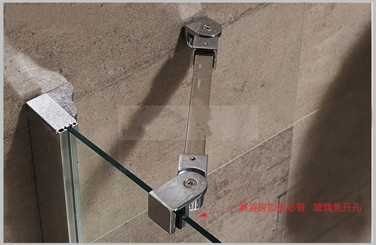 淋浴房304不锈钢支撑杆玻璃门固定拉杆万向防摆防晃拉杆五金配件玻璃