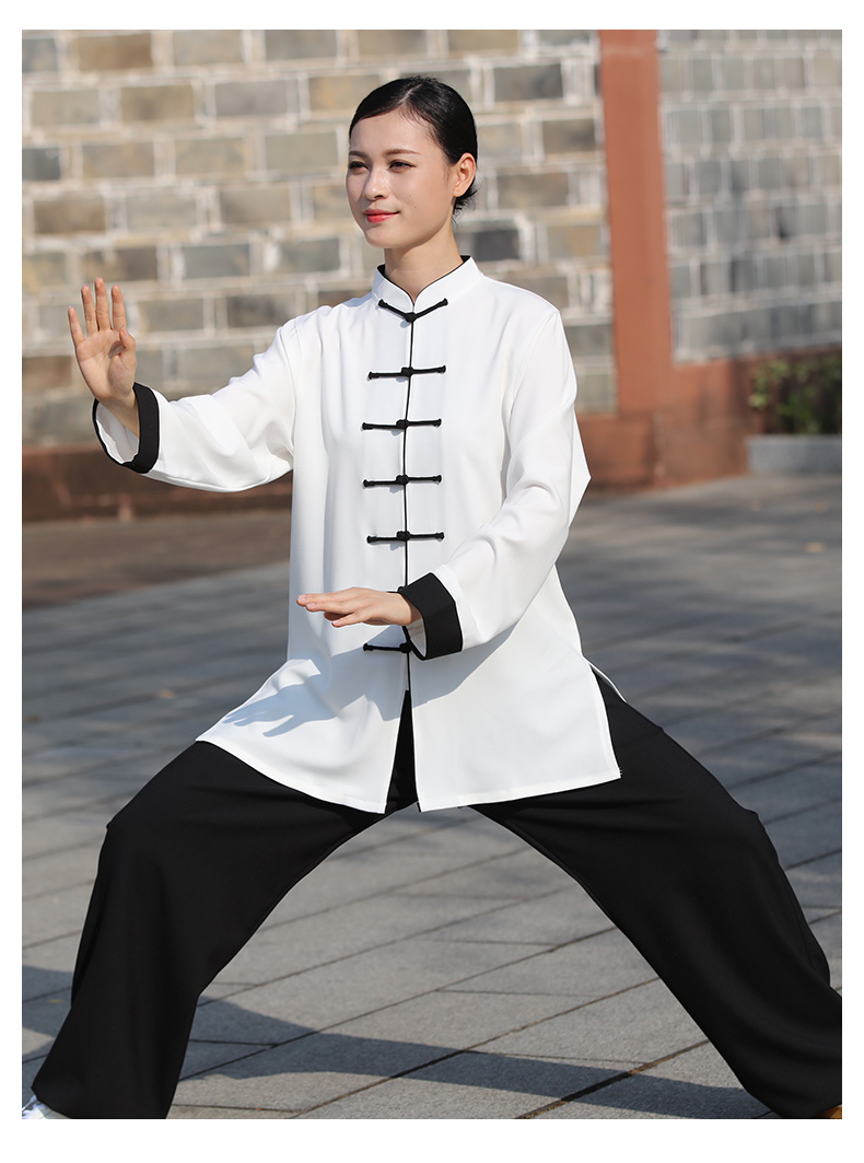 武极堂中式休闲太极服男太极拳武术表演练功服装女棉麻春秋冬季劲武