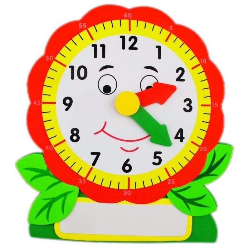 钟表幼儿儿童表盘教具小学生幼儿园教学模型钟表时钟自制手工奶牛时钟
