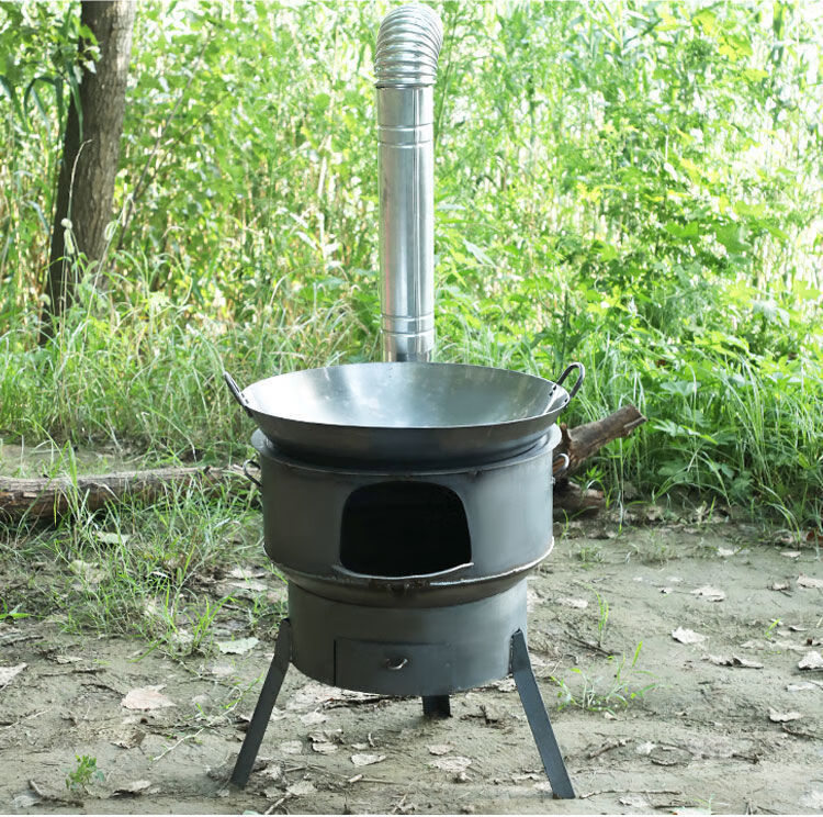 户外配件新型柴火灶烧柴农村家用多功能柴火炉户外野炊便捷移动炉灶