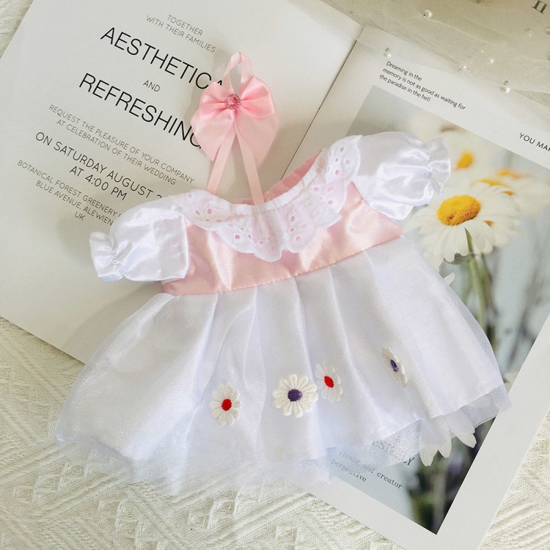 公仔衣服可爱小狐狸洛丽塔玩偶裙子娃衣替换装女孩情人节生日礼物 白