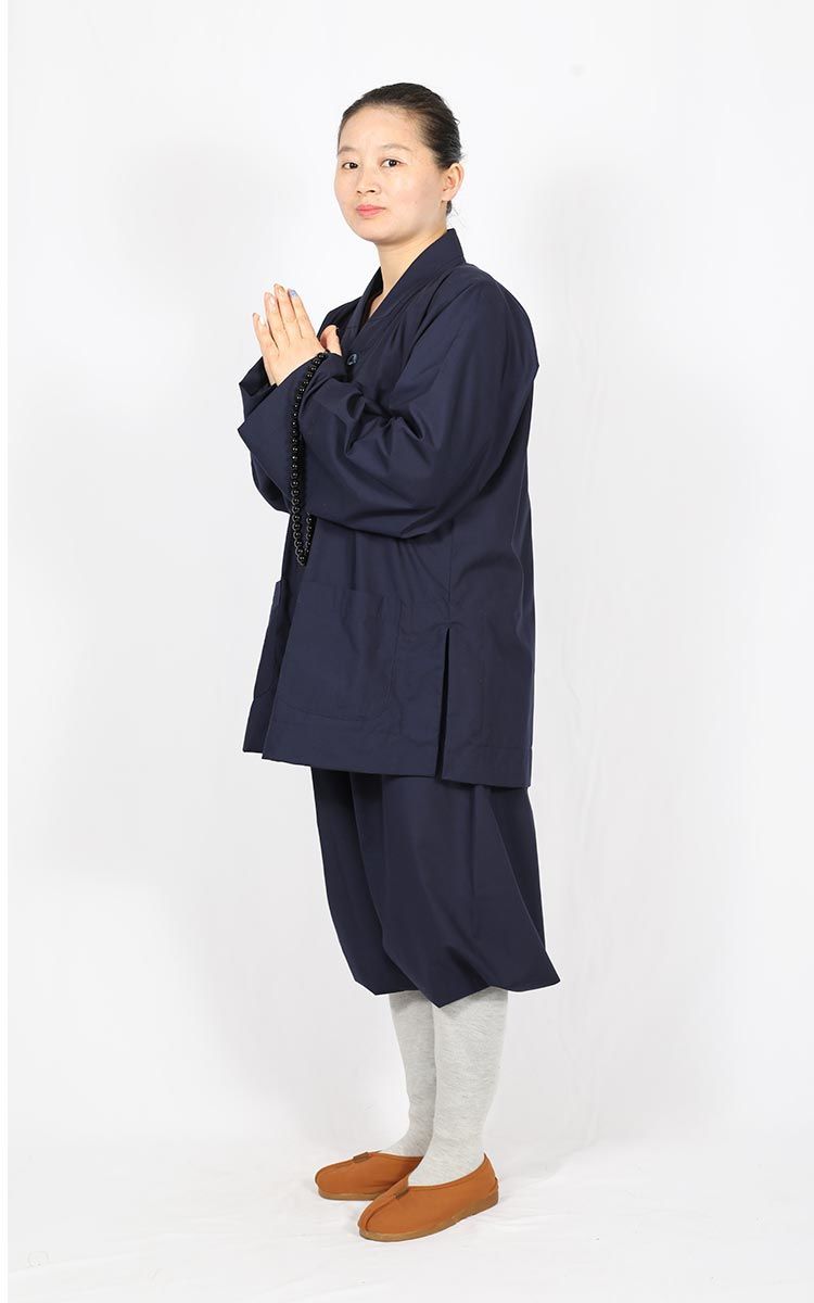 僧衣僧服棉质褂套男天出师父小褂和尚衣光棉黄色四季款2021木兰色四季