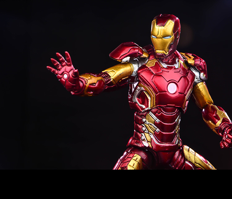 万代复仇者联盟钢铁侠 mk42 mk43关节可动玩具合金属模型摆 【mk42】
