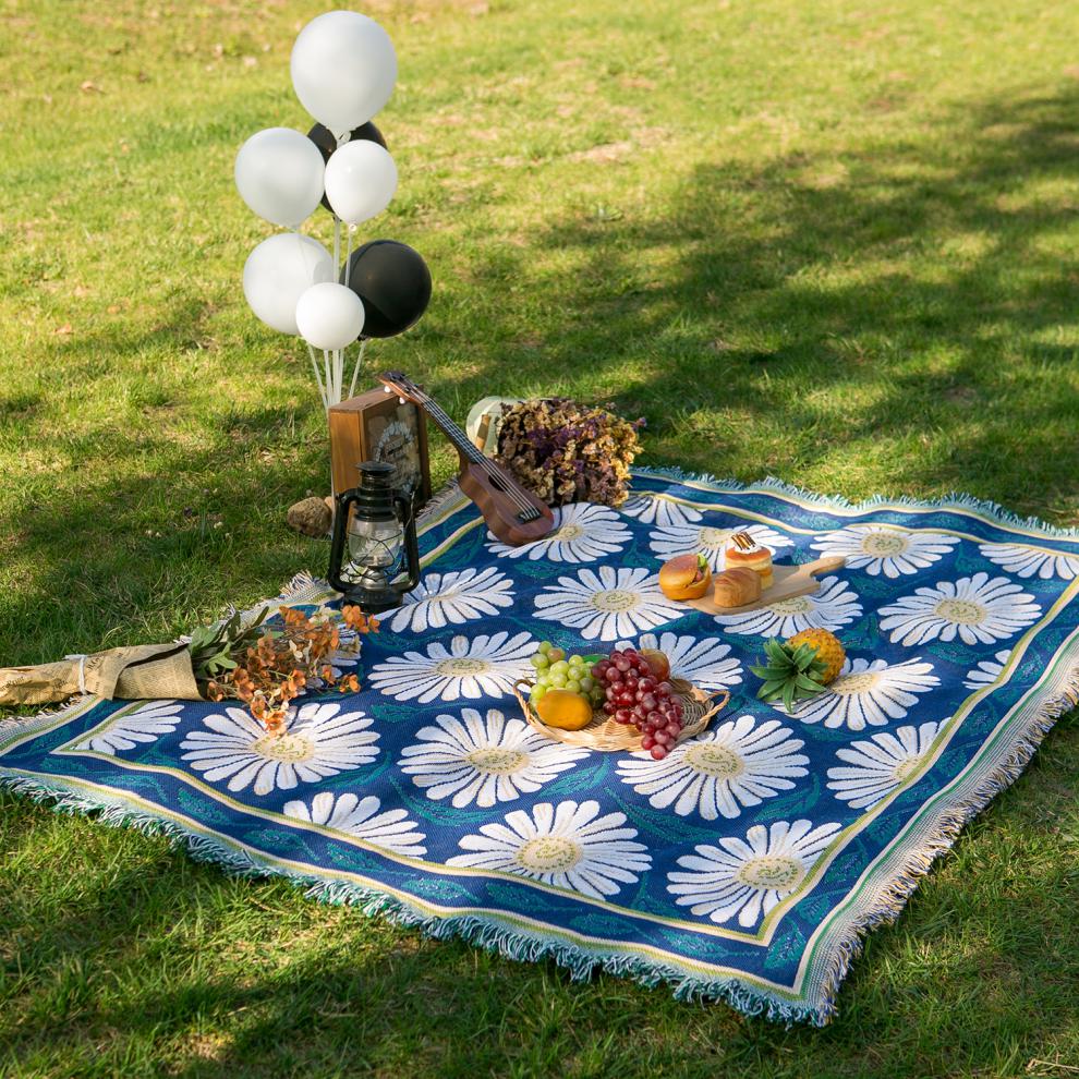 carina duek露营毯野餐垫vanlife露营装备房车北欧美式乡村休闲棉毯