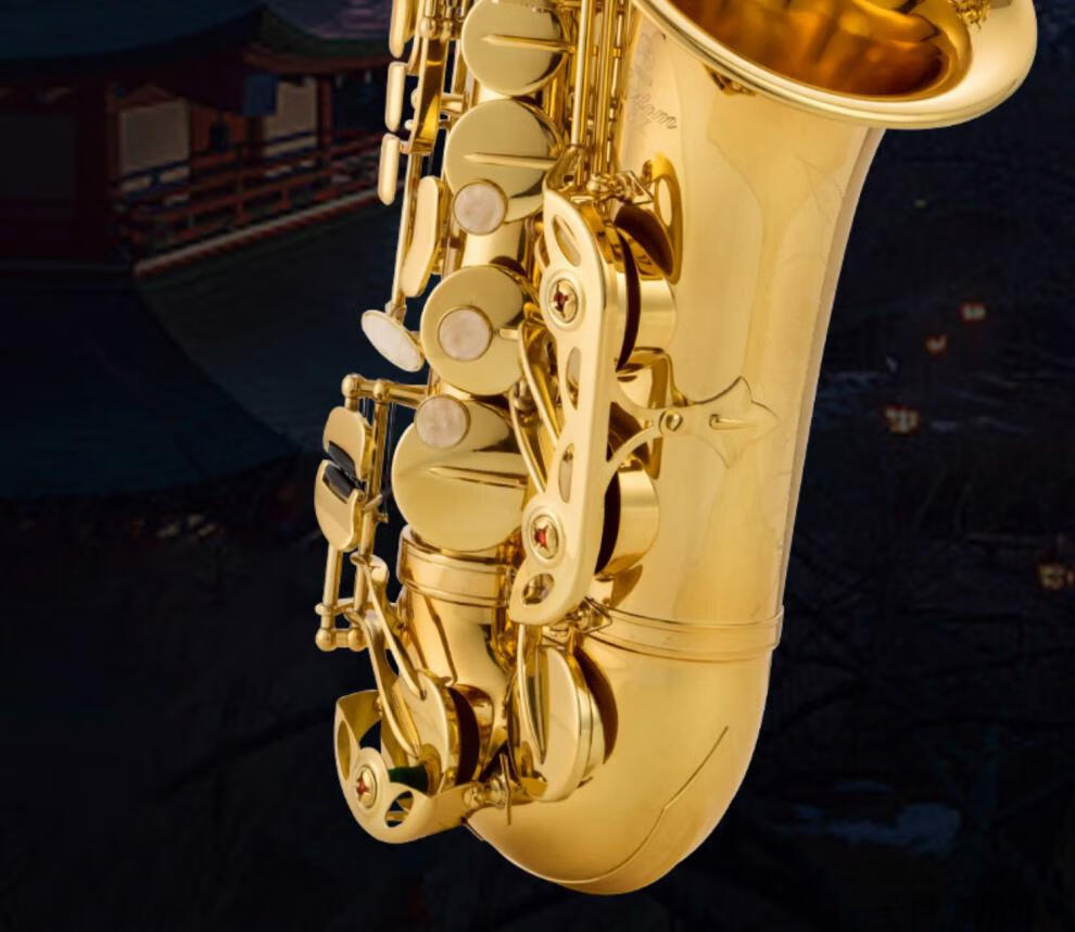 雅马哈萨克斯雅马哈萨克斯管乐器中音降e调萨克斯初学者演奏875yas875