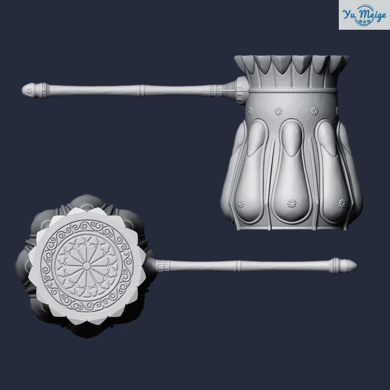 新款黑暗之魂斯摩大锤金属摆件钥匙扣游戏周边吊饰原建模制作黄色 血