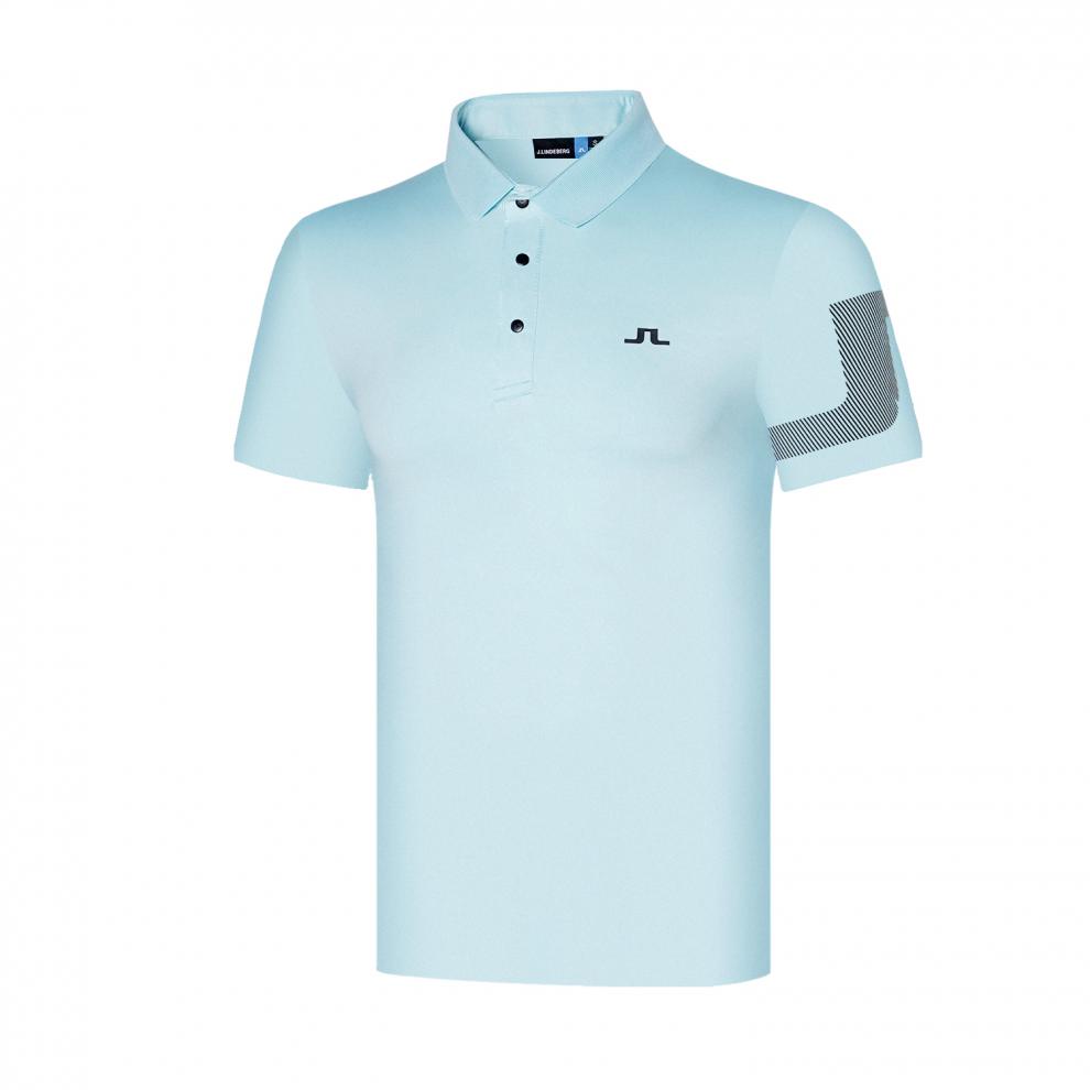 jl夏季高尔夫服装男装t恤短袖运动速干透气polo衫球衣golf上衣服定制