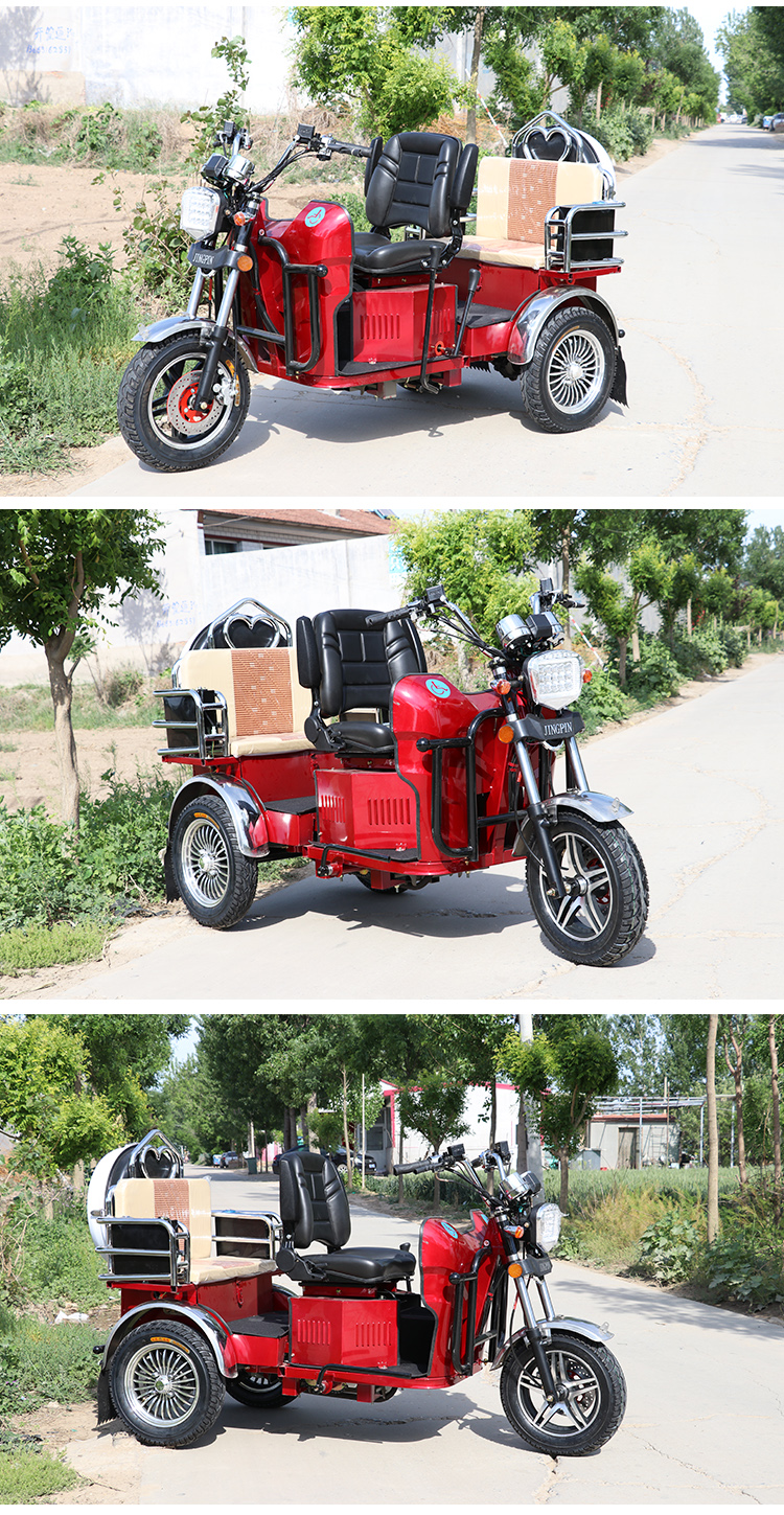 全封闭三轮燃油摩托车残疾人汽油助残车老年人代步载客三轮摩托车