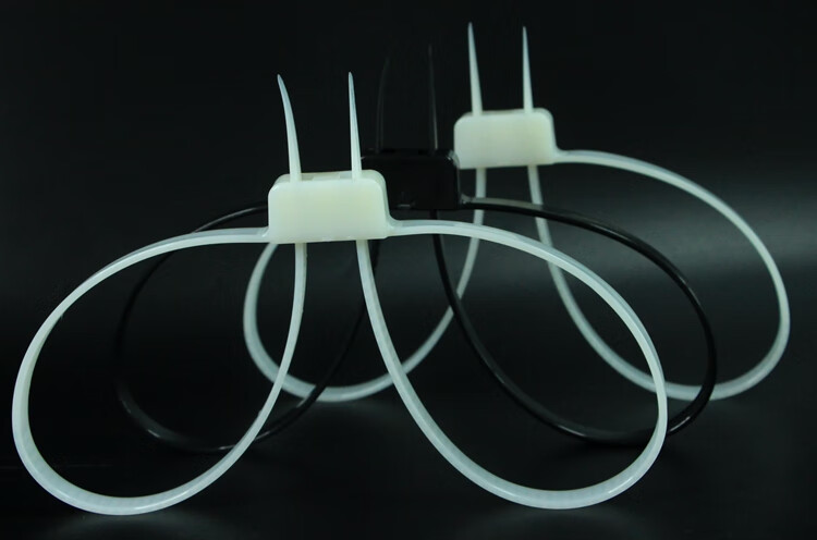 加宽强力双扣尼龙扎带12*700mm一次性调包塑料固定卡扣捆绑锁带 白色