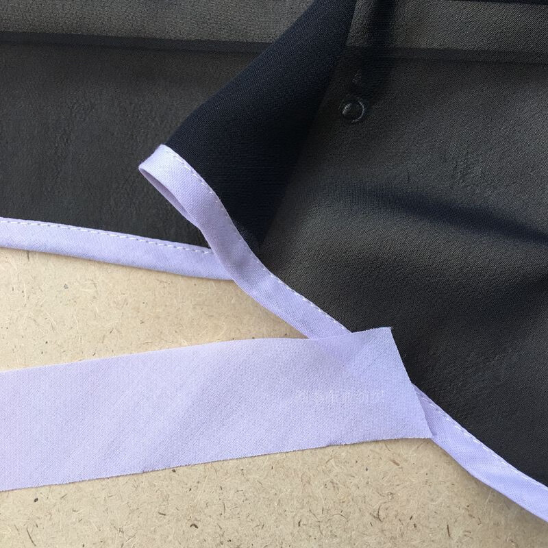 衣服包边条包边梭织棉布纯棉薄软棉绸宝宝领口单色滚边条斜条本白