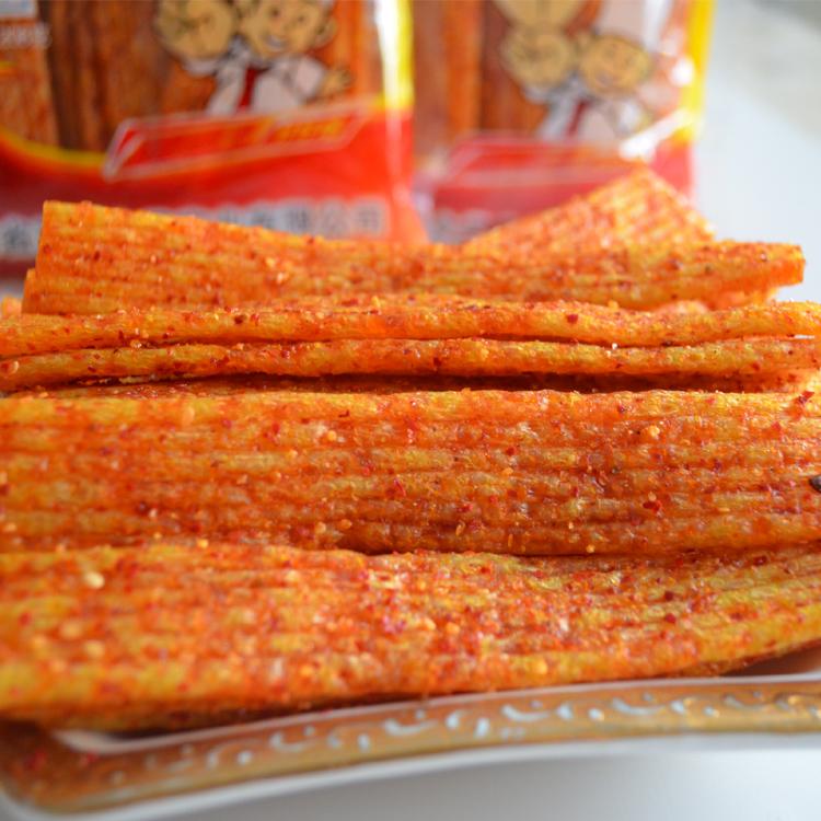 玉峰双胞胎168g湖南玉峰辣条双胞胎花心棒零食辣皮80后儿时回忆小吃大