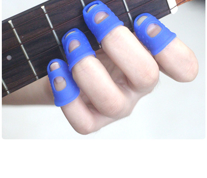 卡林巴琴防痛手指套拇指琴翻书数钞指套防滑硅胶指套手指保护套单一个