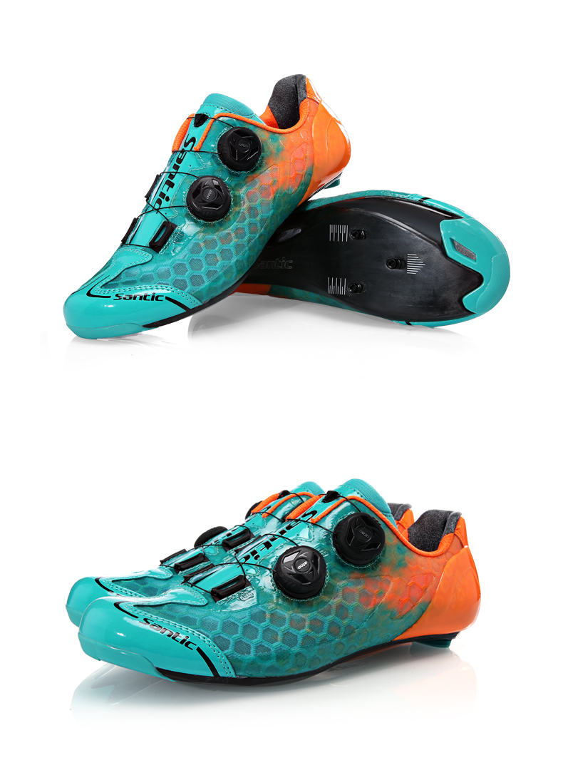 旗舰santic森地客 骑行锁鞋碳纤底公路车骑行锁鞋单车鞋阿尔法2.