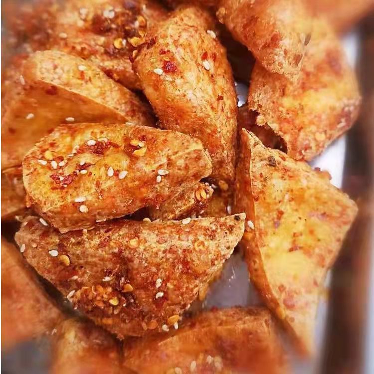 麻辣豆腐干四川省泸州红油三角油炸脆豆干香干手工小袋 甜辣脆款150克