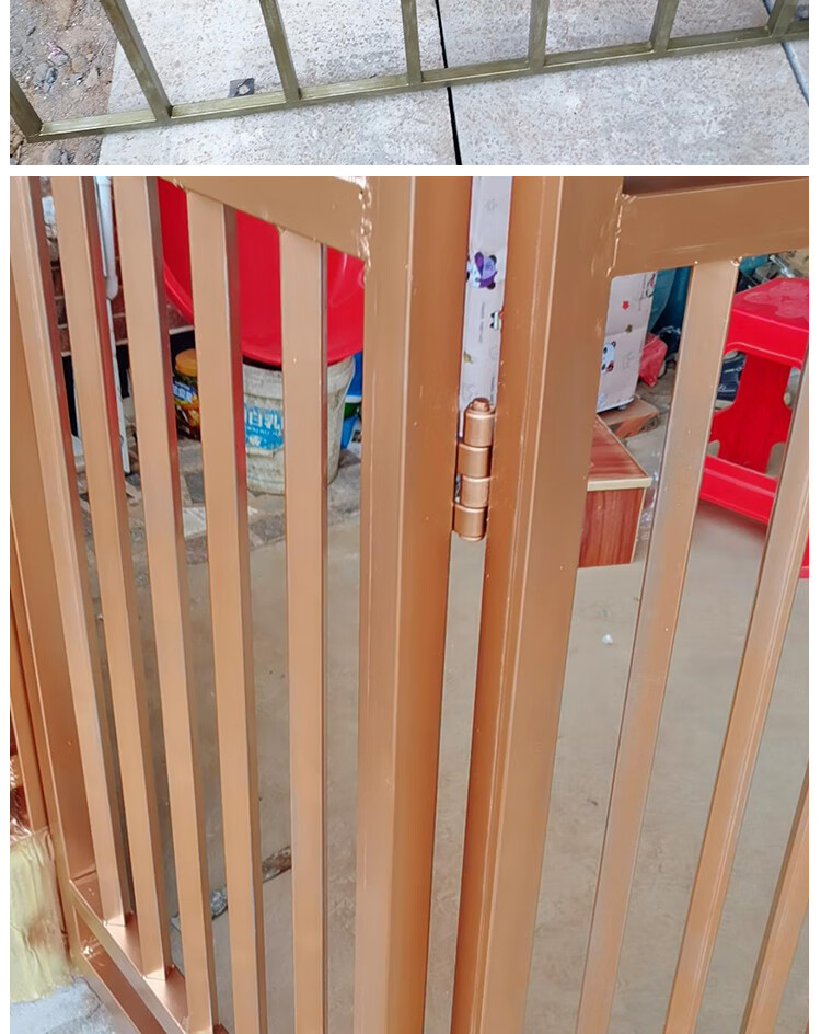 香槟金玫瑰金古铜金色油漆铁艺铁门铁栏杆木器翻新复古环保金属漆