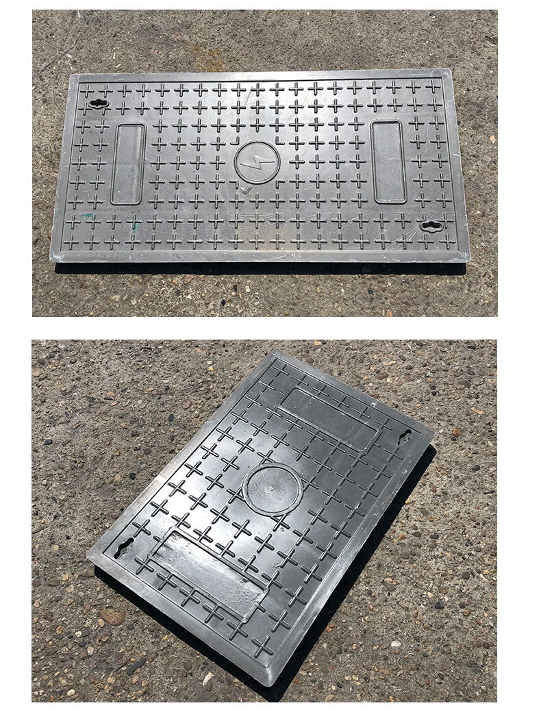污水井盖复合树脂井盖长方形电力电缆沟盖板配电房弱电井下水道污水