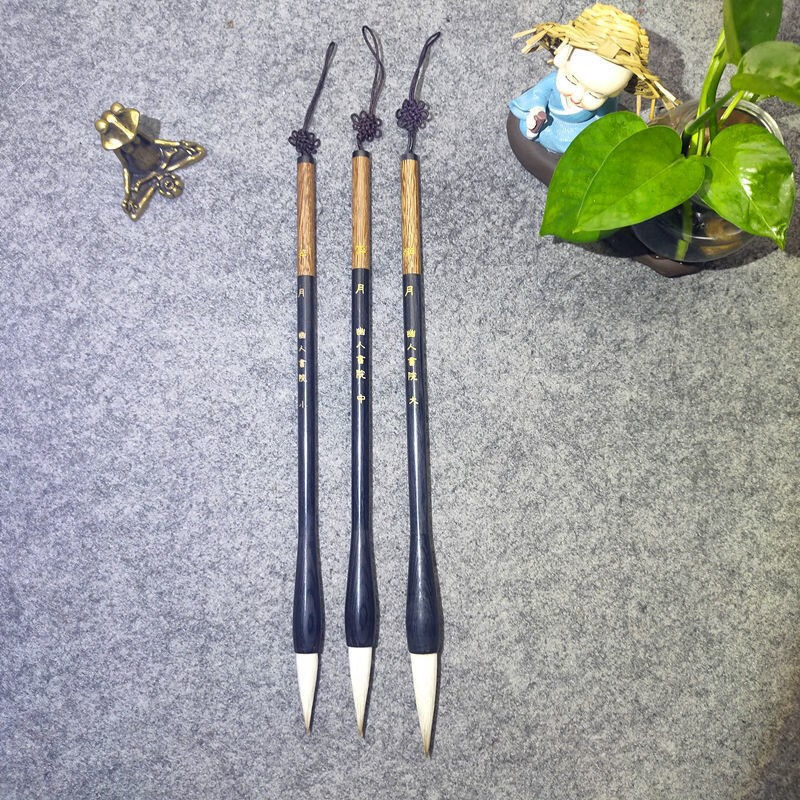 2022新款素月毛笔素月毛笔醉月手工兼毫毛笔初学者欧楷田凯颜楷中楷