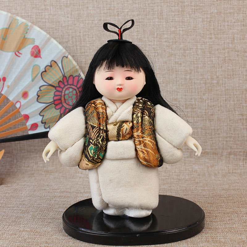 日本市松人形 花子 艺妓人偶摆件手抱娃娃玩偶装饰品礼品礼物情人节