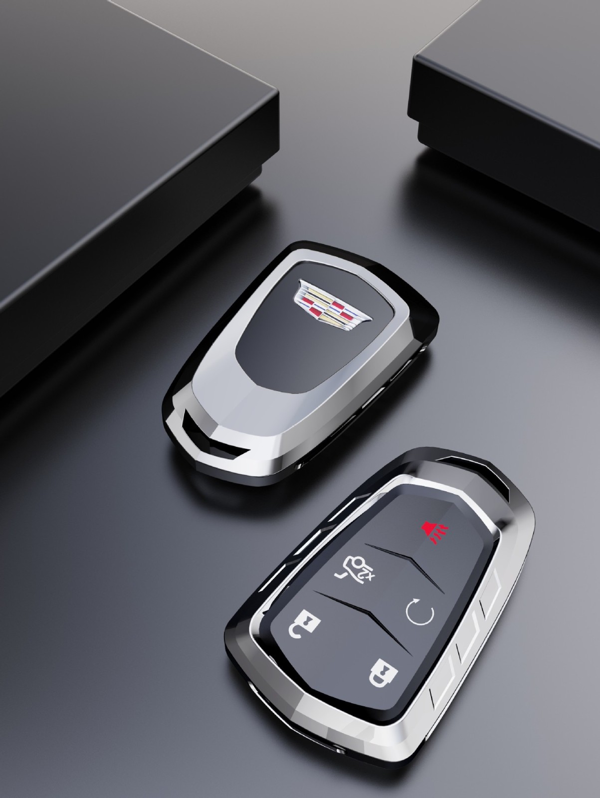 时本适用于凯迪拉克钥匙套xt5ct5xt4xt6xtsatslct6ct锌合金金属壳