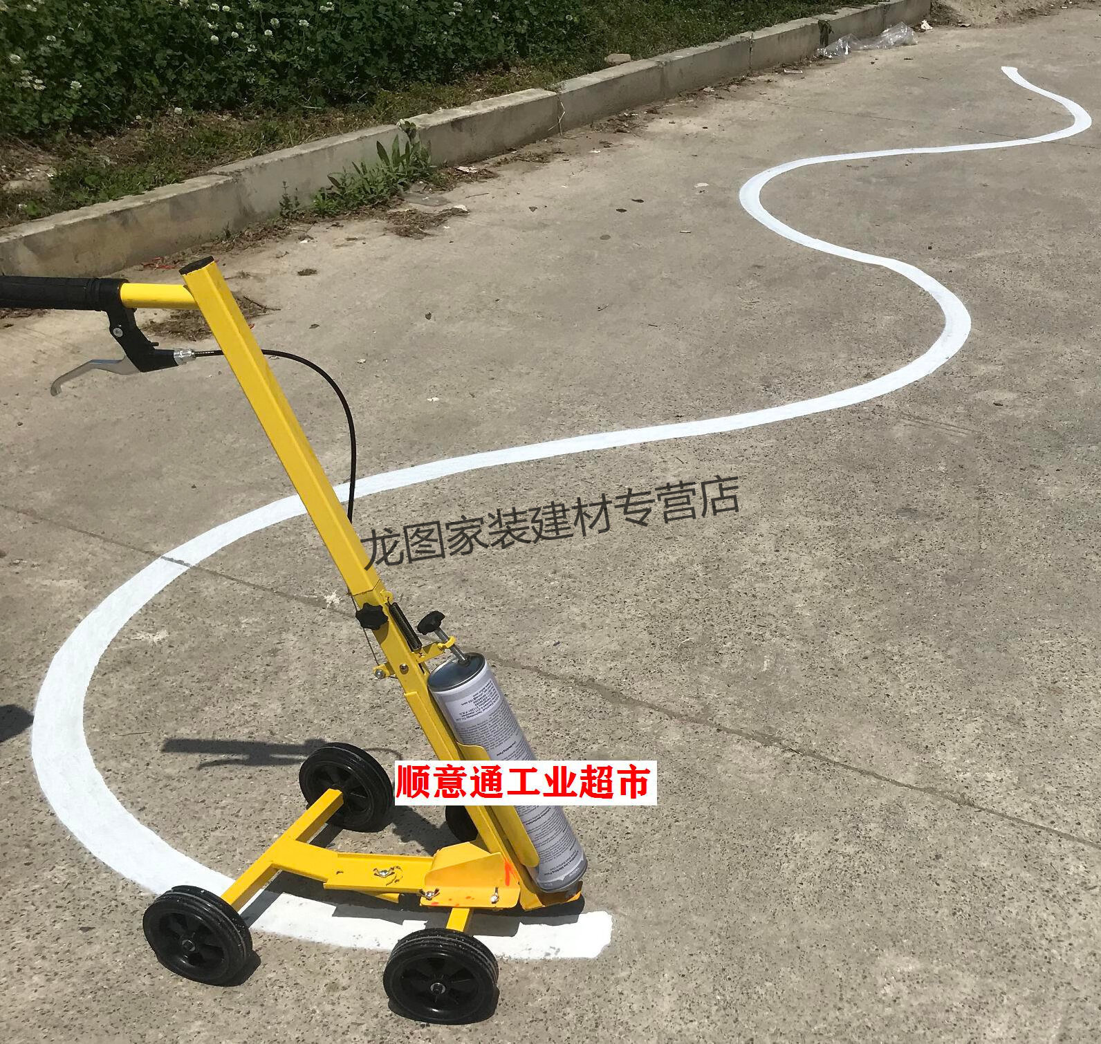 斗昂地面车位划线机油漆画线车小区车位马路道路划线机车间水泥地面