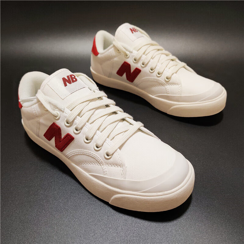 新百伦nb帆布板鞋nb开口笑低帮男鞋街拍情侣小白鞋女【商场同款】 nb