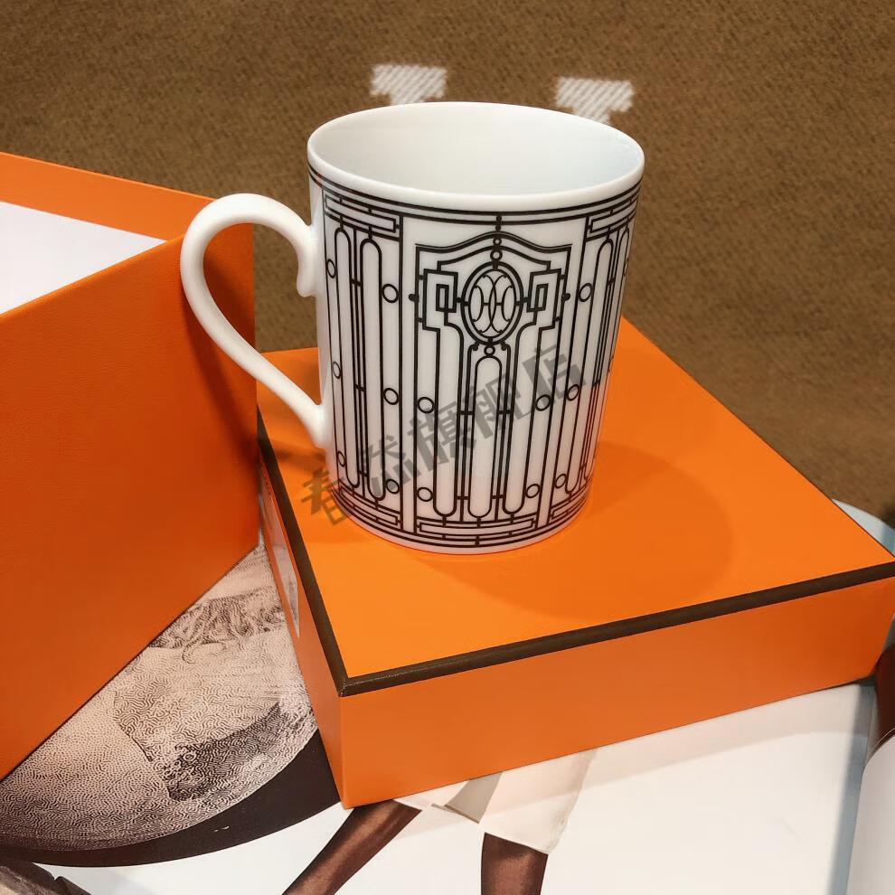 爱马仕马克杯 【现货】hermes 爱马仕h deco 系列限量版马克杯 带盒有