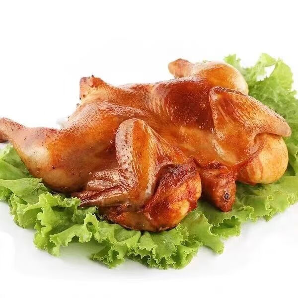 奥尔良烤鸡整只蜜汁手扒鸡童子鸡加热手撕鸡全炸鸡半成品量腹而食