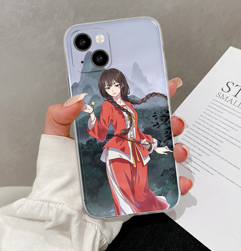 百妖谱桃夭周边 国漫苹果13promax手机壳青春少女适用12透明软壳11