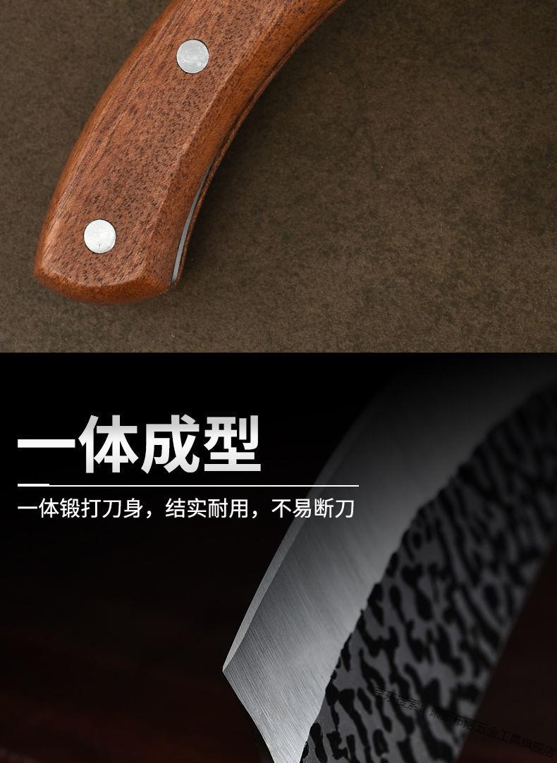手工锻打德国屠宰刀杀牛剃骨刀分割刀切屠宰西部牛仔皮套
