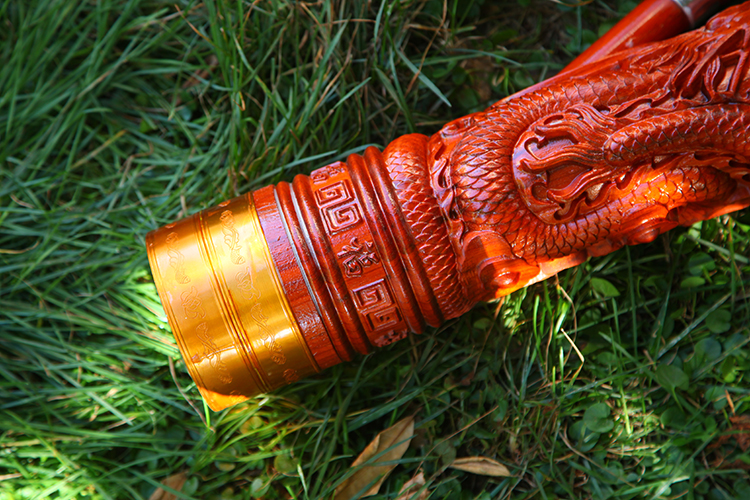 香樟木水烟筒 实木楠竹水烟筒大号雕刻香樟木 烟具烟筒烟斗红花梨竹子