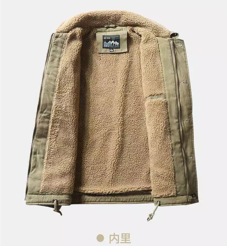 秋冬季n1海军甲板服美式n1羔羊绒夹克男冬季棉加厚加绒军棉衣男士外套
