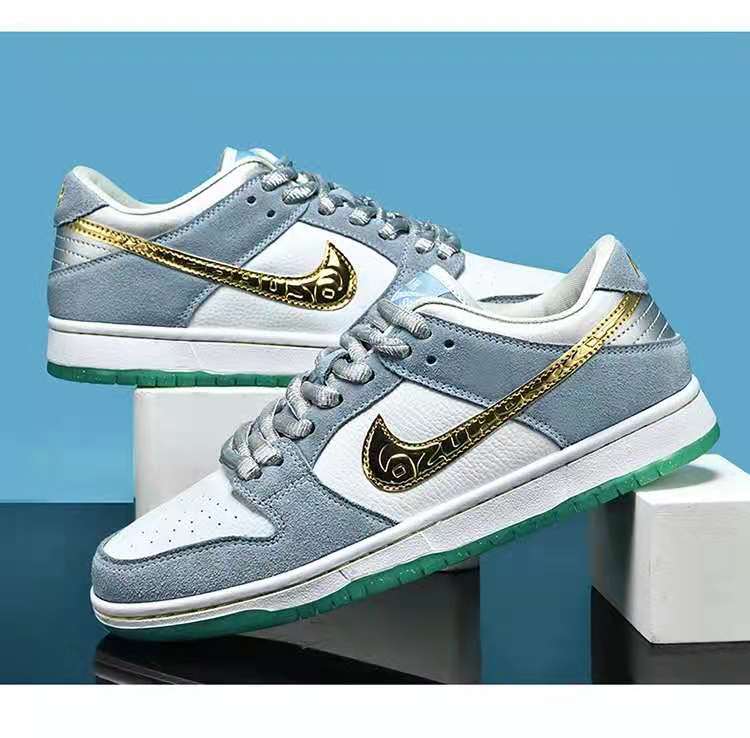 aj男鞋空军一号dunksb冰雪奇缘联名丑小鸭aj1低帮鞋20212sb影子灰