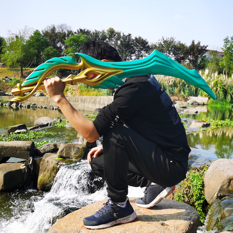凯曙光守护者玩具刀 王者荣耀铠爹的大刀1米大号动漫表演道具cosplay