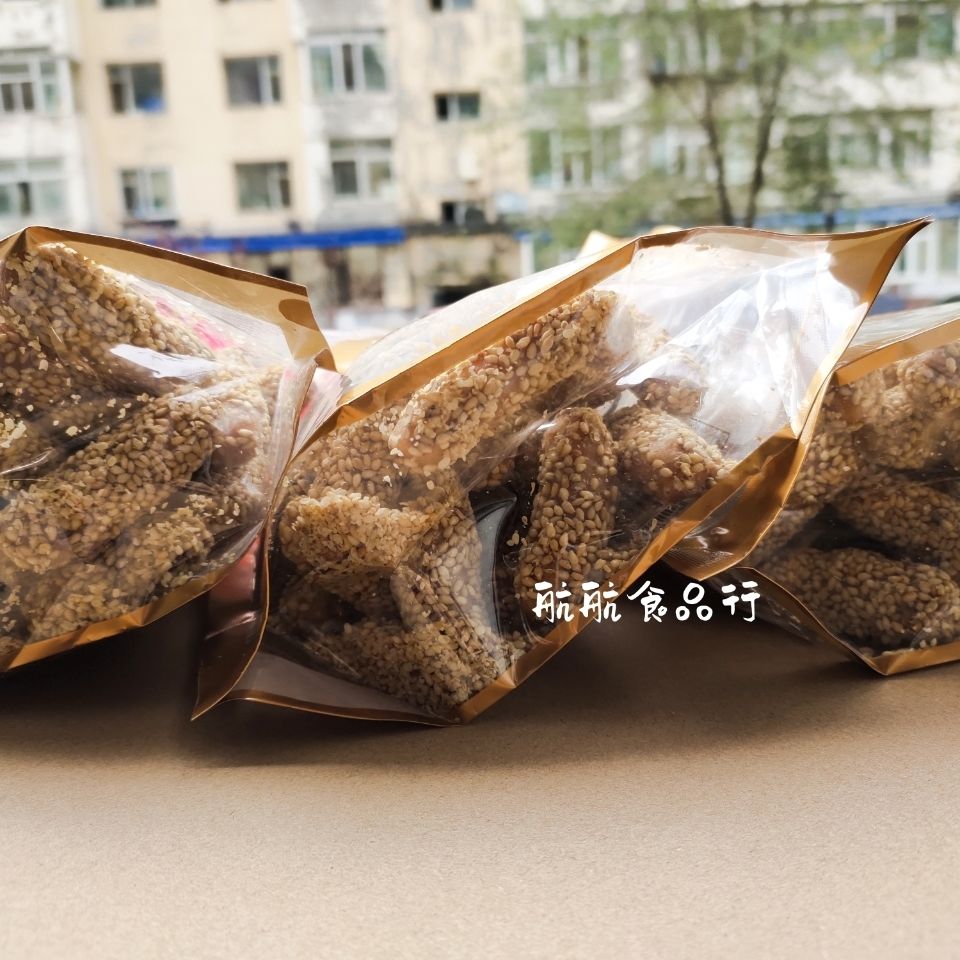 富潤世 東北吉林特產福源館食品傳統糕點小吃零食白糖芝麻江米條 200g