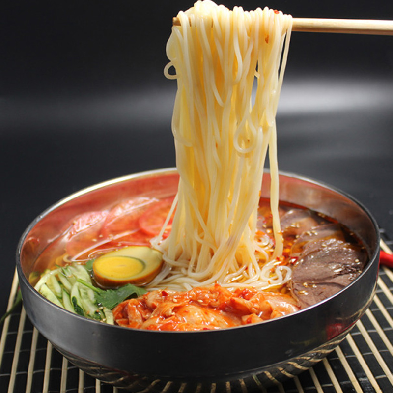 四季冷面小伙子筋面1kg/袋 朝鲜平壤冷面韩国荞冷面四季冷面小伙子