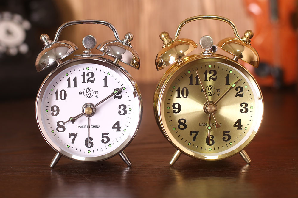 coruscate超大声音马蹄表机械老式上发条闹钟复古怀旧金属机芯创意