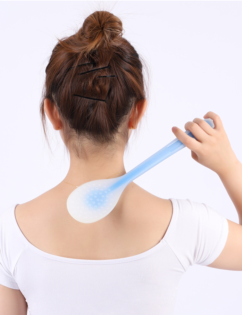 鹏扬硅胶拍痧板拍打锤养生槌经络拍按摩养生锤健康拍加大加长按摩器