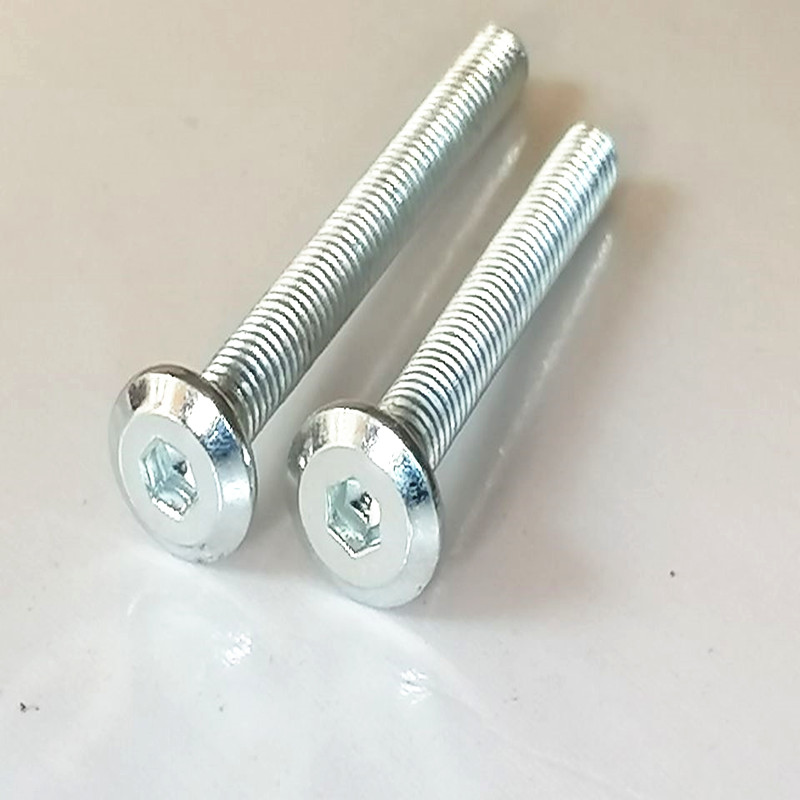 m8 家具五金螺丝 斜平头倒边国标内六角紧定螺钉 书柜儿童床配件 m8*