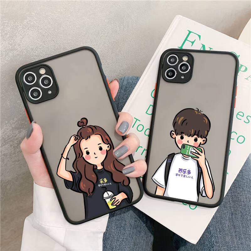 飞丹情侣手机壳一对 手机壳情侣款任意机型一对适用苹果13华为oppo