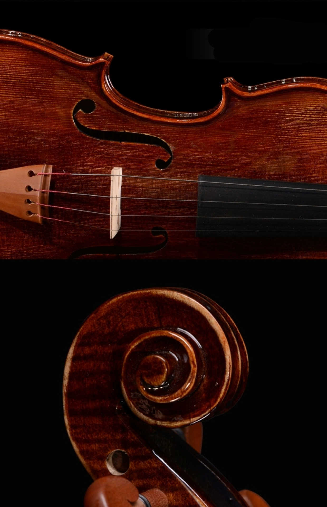 腰果漆小提琴手工实木初学者儿童成人考级演奏乐器 3112定制款 3/4