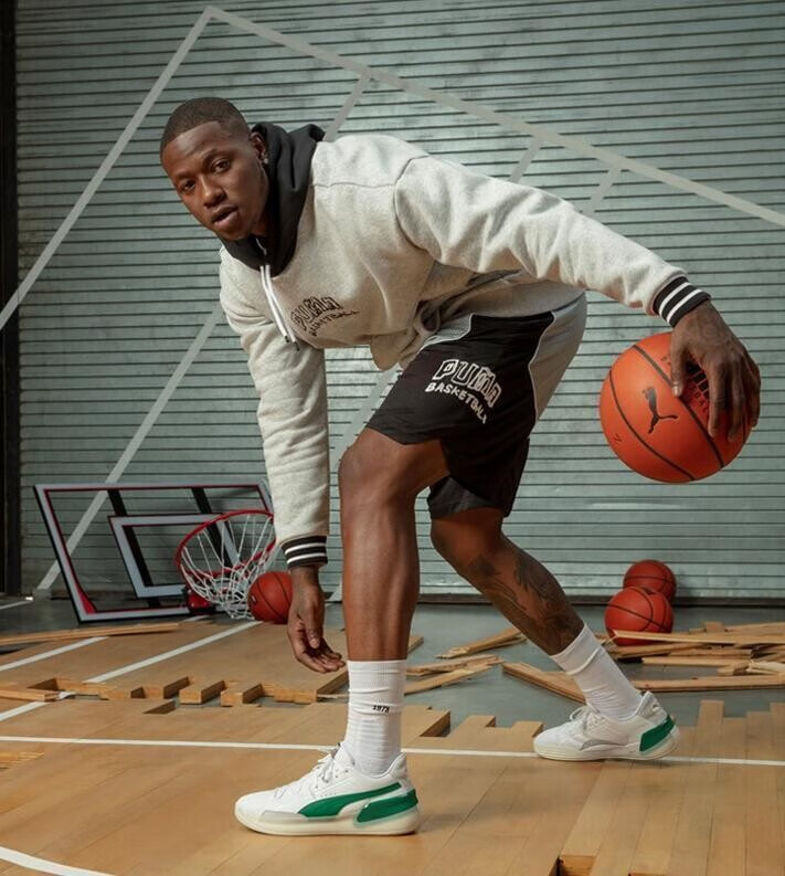 库兹马clyde hardwood考辛斯格林白黑白绿战靴缓震男子实战篮·球鞋