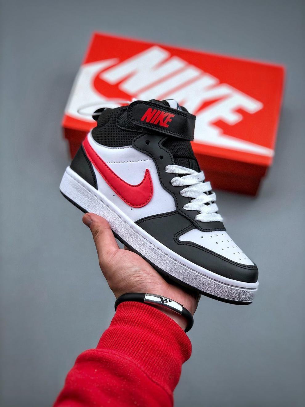 耐克旗舰官方同款纯原court mid 蓝白小黑曜石 中帮耐磨透气时尚百搭