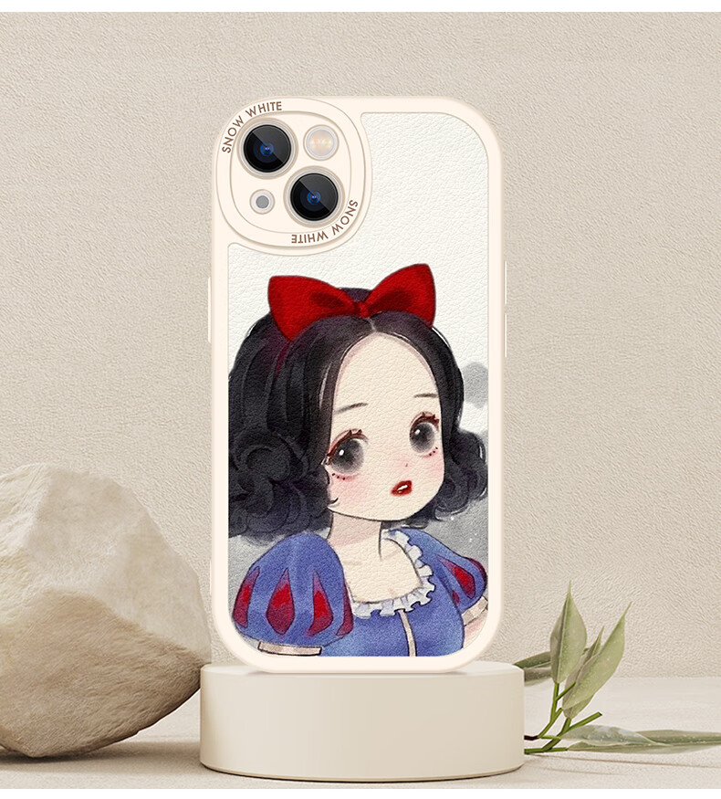 apple白雪公主苹果13手机壳12女款11pro硅胶xsmax软壳xr适用iphone7
