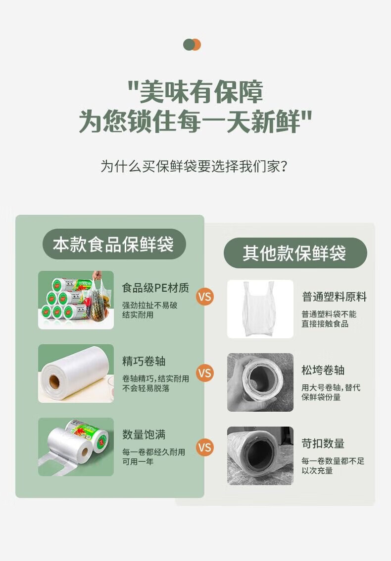 4，收納袋保鮮袋冰箱廚1房包裝袋家用食品級背心式一次性保鮮袋塑料 背心型 500衹